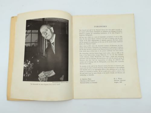 An Exhibition in Honour of Sir John Ferguson by Library Association of Australia