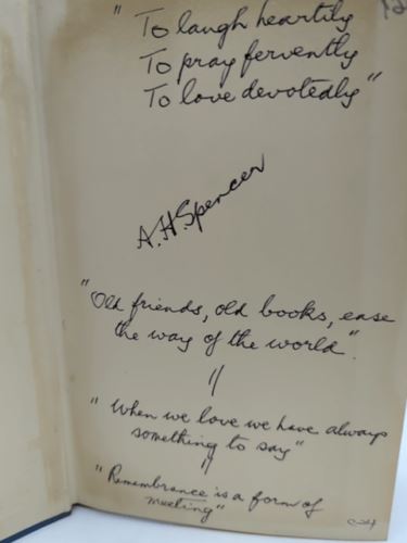 The Hill Of Content by A H Spencer (Hardcover, 1959) Signed, Books on Books