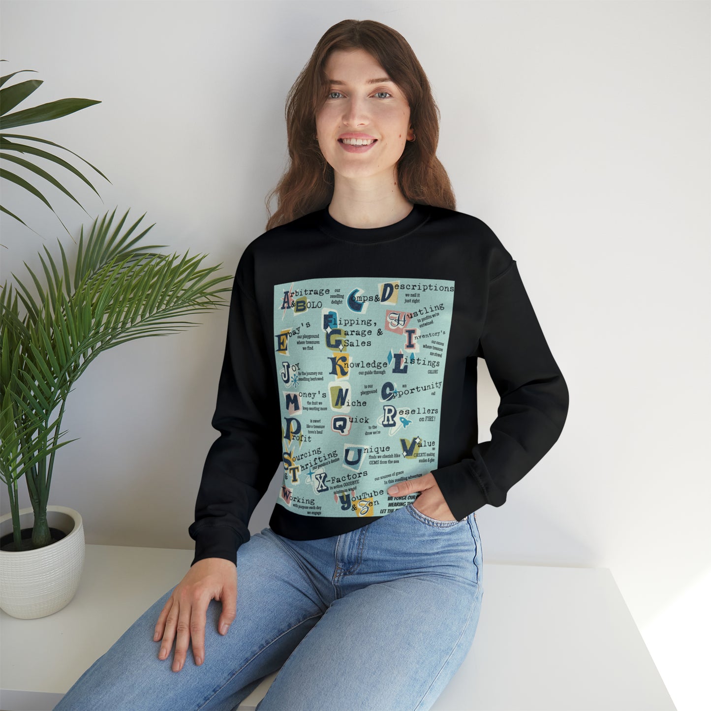 Reseller's Print Unisex Premium Crewneck Sweatshirt