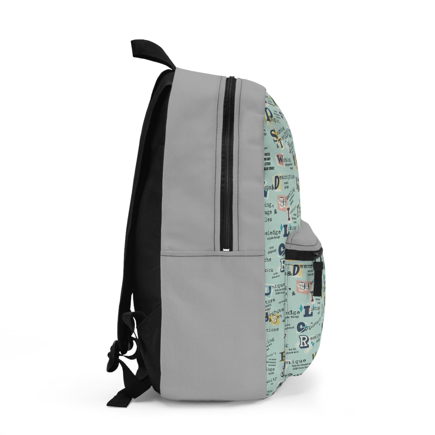 Backpack with Thrift Shop/Reseller's Print