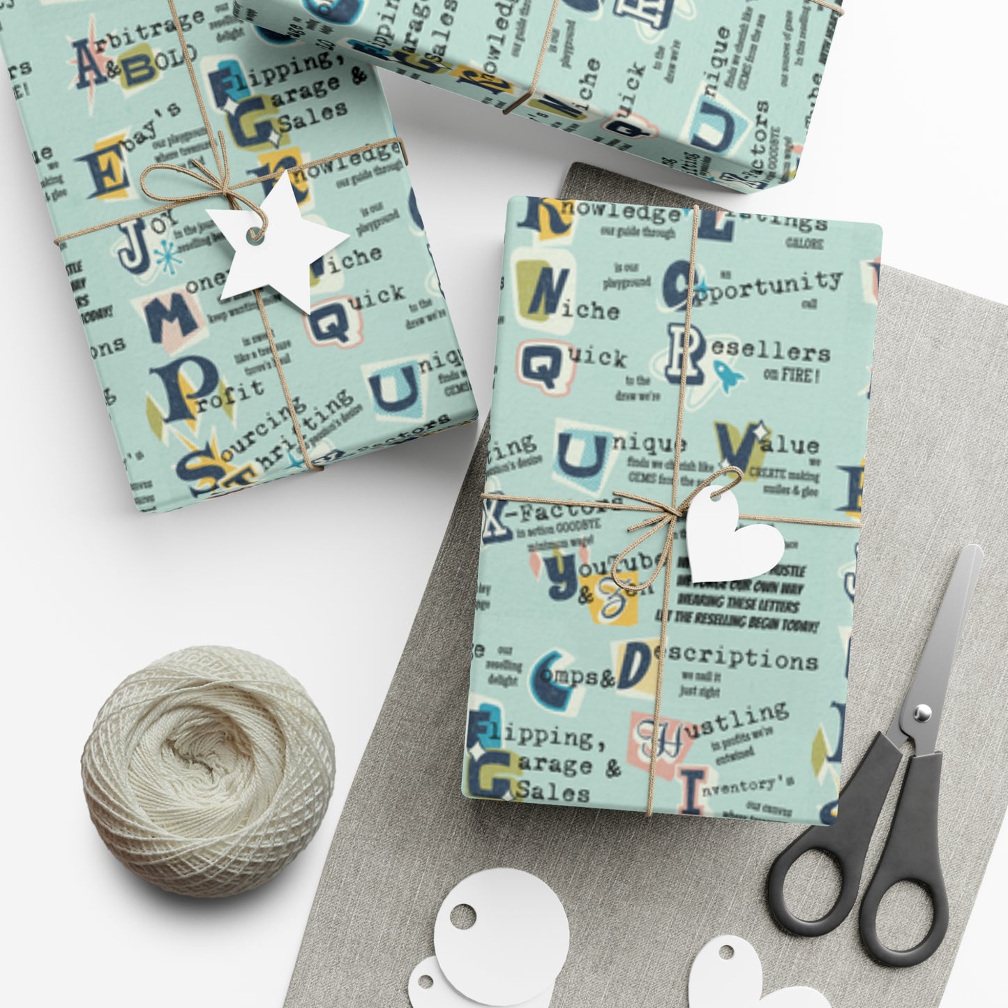 Reseller Thrift Shop Gift Wrap Papers