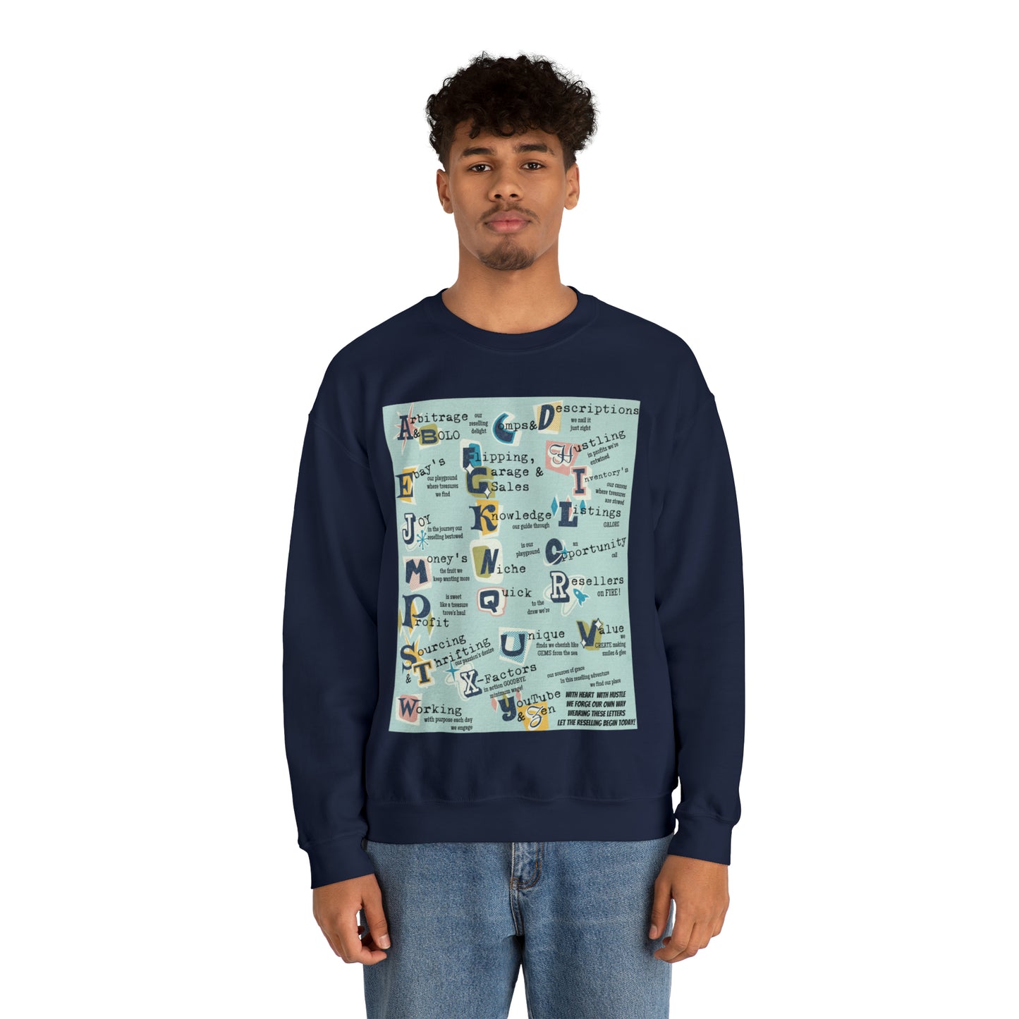 Reseller's Print Unisex Premium Crewneck Sweatshirt
