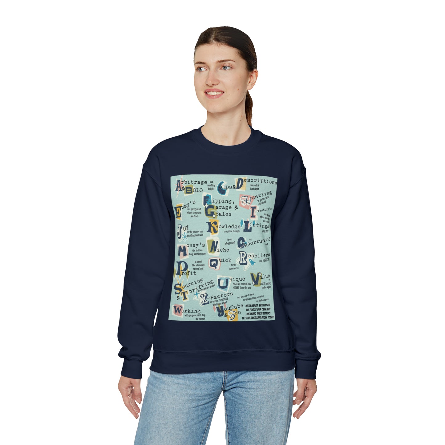 Reseller's Print Unisex Premium Crewneck Sweatshirt