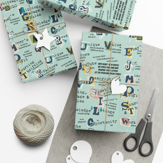 Reseller Thrift Shop Gift Wrap Papers