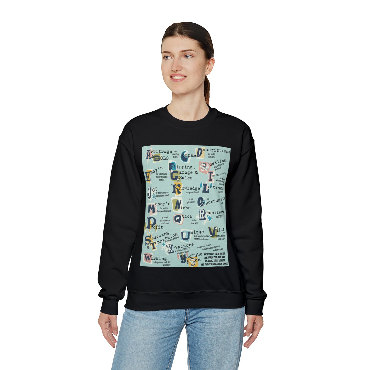 Reseller's Print Unisex Premium Crewneck Sweatshirt