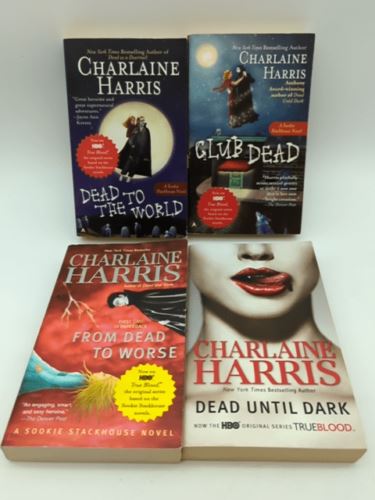 4x Charlaine Harris Paperback Bundle: Dead to the World; Club Dead; From Dead t…