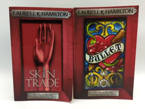 Bullet & Skin Trade by Laurell K Hamilton (2x Paperback book bundle)