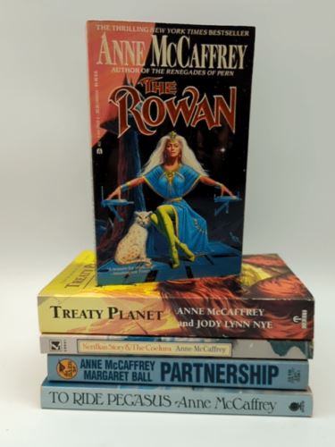 5x Vintage Dragonriders of Pern Paperback bundle by Anne McCaffrey The Rowan