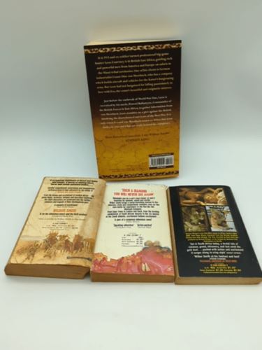 Wilbur Smith x4 book bundle | Assegai, The Sunbird, The Diamond Hunters, Gold