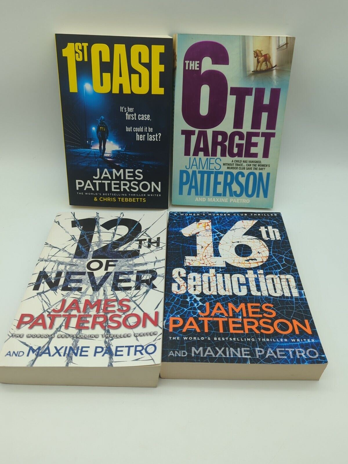 4 x Womens Murder Club James Patterson Books Crime Thriller 1st, 6th, 12th, 16th