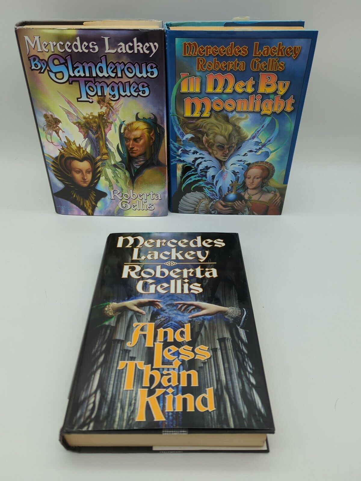 3x Mercedes Lackey/Roberta Cellis Doubled Edge Series 1 2 & 3 HCDJ 1st Edition