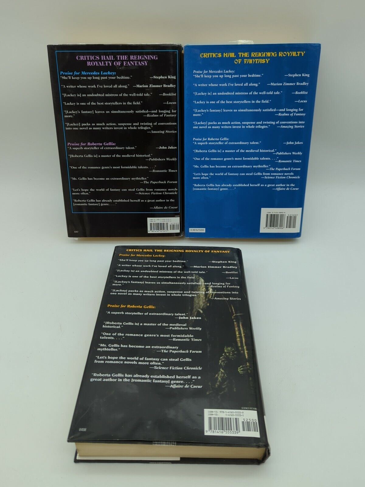 3x Mercedes Lackey/Roberta Cellis Doubled Edge Series 1 2 & 3 HCDJ 1st Edition