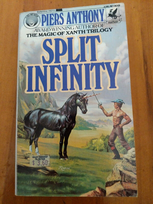 Split Infinity Paperback by Piers Anthony, first edition, 1981 Ballantine Books
