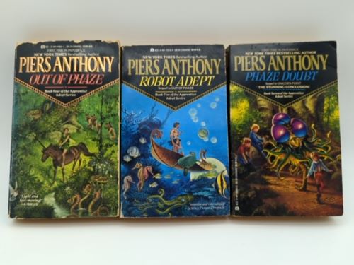 Apprentice Adept Series books 4 5 7 by Piers Anthony (Paperback Sci-fi)