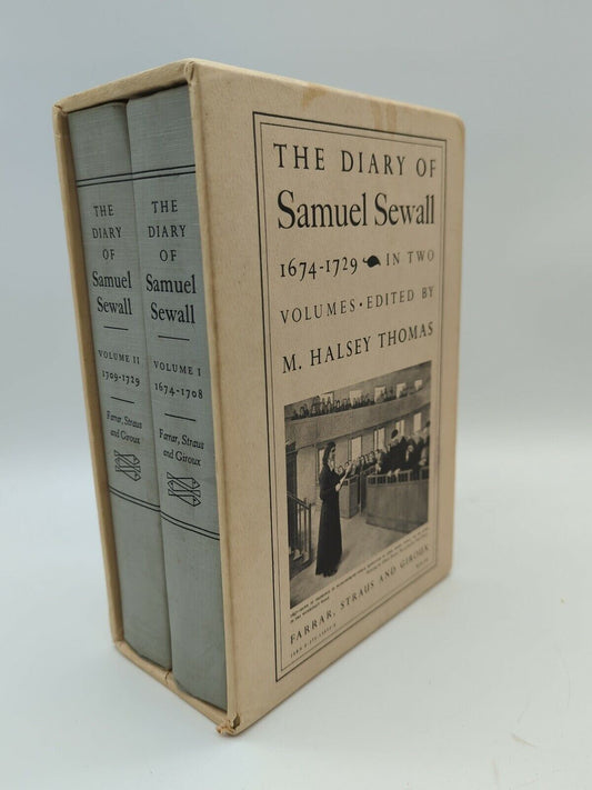 The Diary of Samuel Sewall, 2 Volumes, 1674-1729, Judge in Witchcraft Trials USA