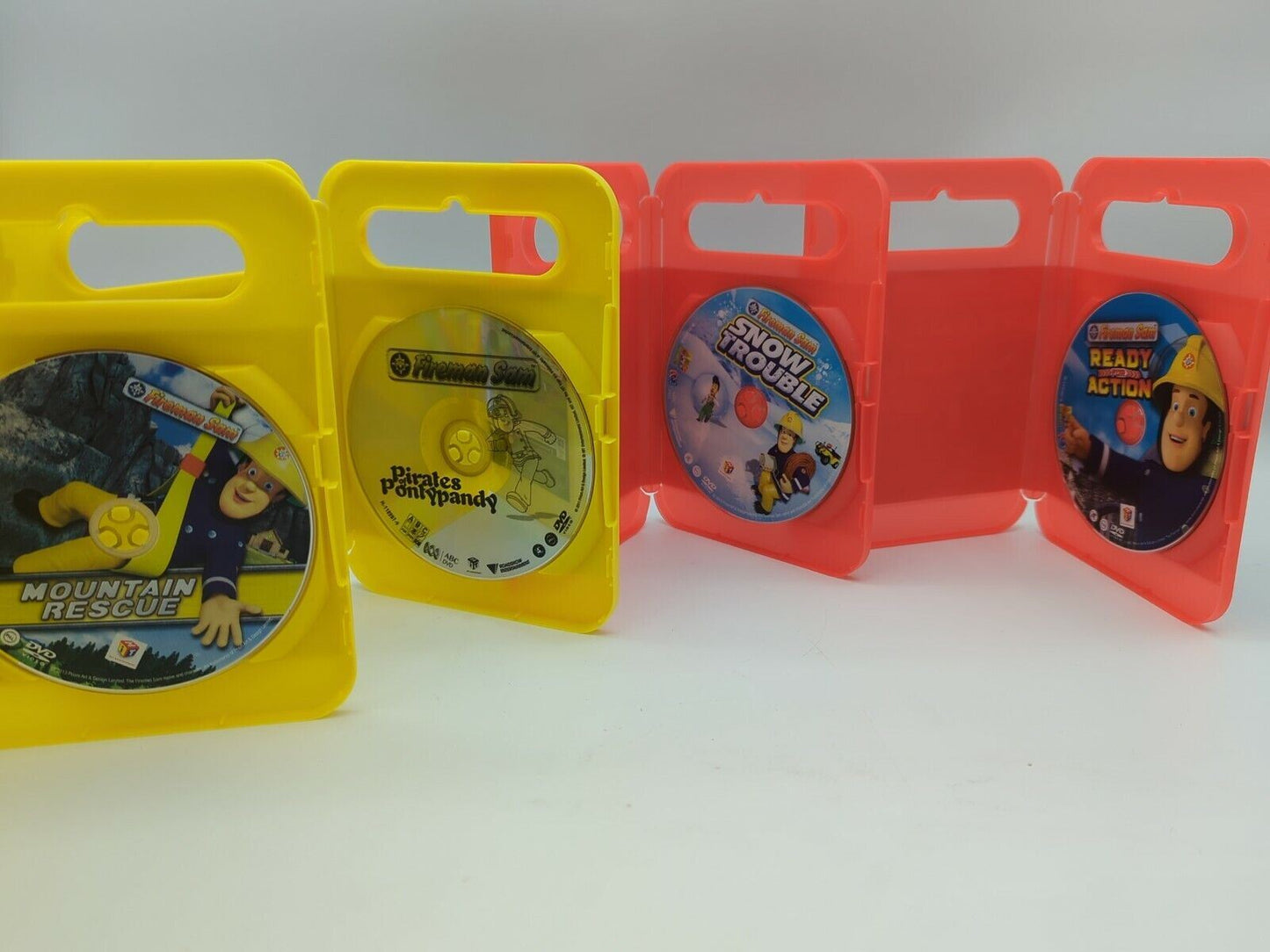 Fireman Sam DVD Bundle x4 Snow Trouble,Pirates of Pontypandy,Mountain Rescue +
