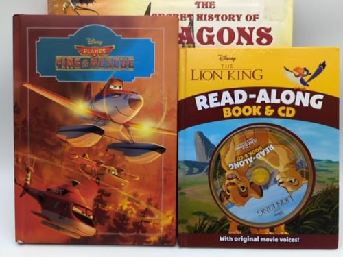 Boys 6 Book Bundle: Roald Dahl, Dragons, Paw Patrol, Disney, CD Read-Along