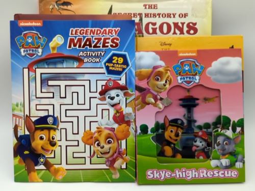 Boys 6 Book Bundle: Roald Dahl, Dragons, Paw Patrol, Disney, CD Read-Along