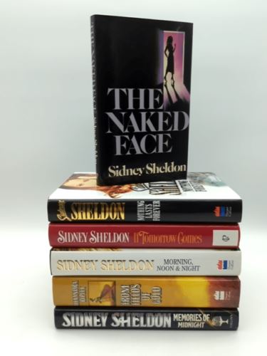 6x Sidney Sheldon Hardcover Book Bundle: Naked Face; Nothing Lasts Forever…