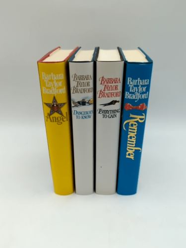 4x Barbara Taylor Bradford Hardcover Book Bundle: Angel, Remember, Dangerous…